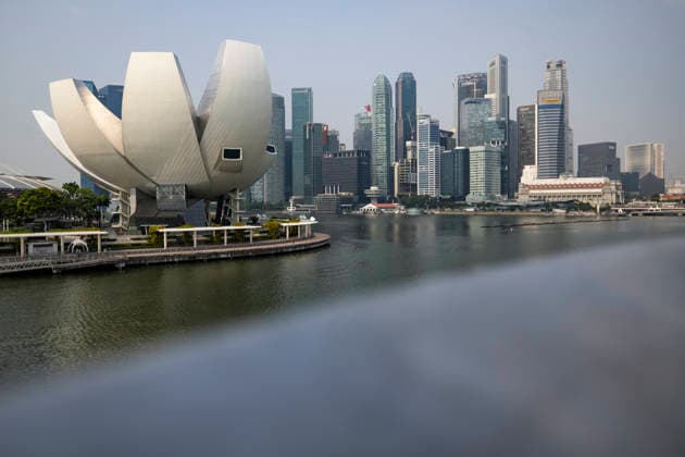 F1 - SINGAPORE GRAND PRIX 2026 ArtScience Museum, Singapore Skyline, ambiance during the 2026 Formula 1 Singapore Grand Prix, 17th round of the 2026 Formula One World Championship, WM, Weltmeisterschaft from October 9 to 11, 2026 on the Marina Bay Street Circuit, in Singapore, Singapore - SingaporeSingapore Copyright: xJulienxDelfossex