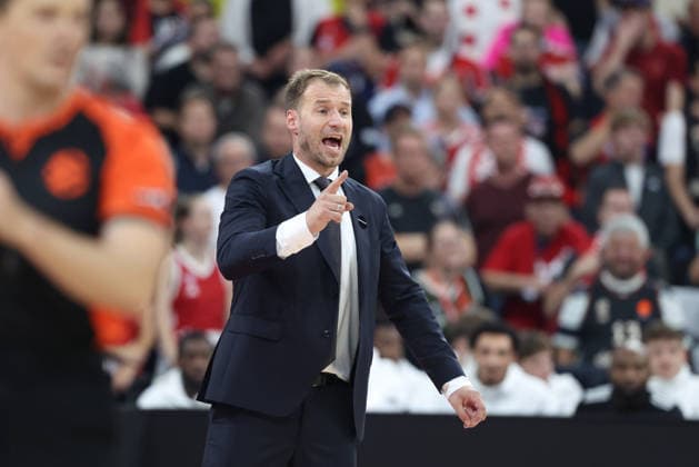 Anton Gavel (FC Bayern Basketball, Chef-Trainer) Emotionen, Mimik, Gesten, gestikuliert, GER, FC Bayern Basketball vs. Virtus Bologna, Basketball, Euroleague, 4. Spieltag, Saison 2026 2027, 08.10.2026, GER, FC Bayern Basketball vs. Virtus Bologna, Basketball, Euroleague, 4. Spieltag, Saison 2026 2027, 08.10.2026 Muenchen Copyright: xEibner-Pressefoto JennixMaulx EP_JML