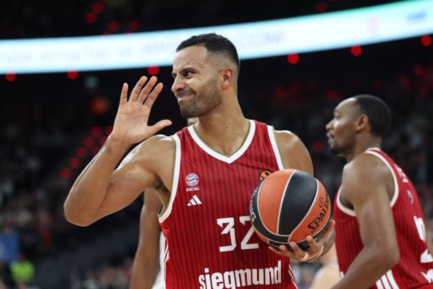 Johannes Thiemann (FC Bayern Basketball, 32), GER, FC Bayern Basketball vs. Virtus Bologna, Basketball, Euroleague, 4. Spieltag, Saison 2026 2027, 08.10.2026, GER, FC Bayern Basketball vs. Virtus Bologna, Basketball, Euroleague, 4. Spieltag, Saison 2026 2027, 08.10.2026 Muenchen Copyright: xEibner-Pressefoto JennixMaulx EP_JML
