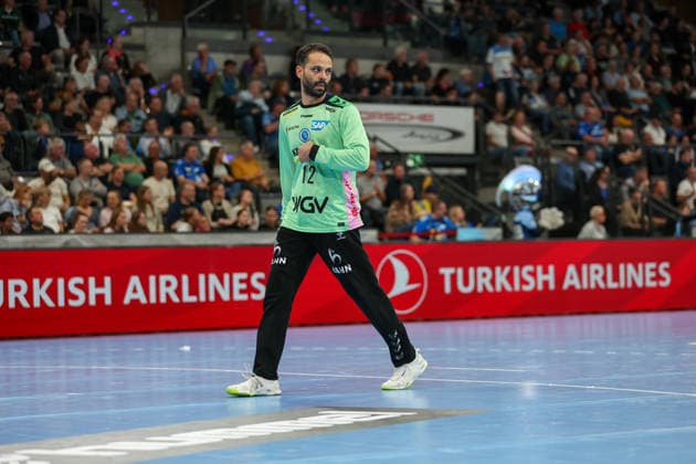 Mohamed El Tayar (TVB Stuttgart, 12) GER, TVB Stuttgart vs. HSG Wetzlar, Handball, Opel Handball-Bundesliga, 8. Spieltag, Spielzeit 2026 2027, 08.10.2026 GER, TVB Stuttgart vs. HSG Wetzlar, Handball, Opel Handball-Bundesliga, 8. Spieltag, Spielzeit 2026 2027, 08.10.2026 Stuttgart Copyright: xEibner-Pressefoto SoerenxHerwegx EP_SHG