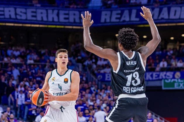 ESP: Euroleague Real Madrid v Partizan Belgrade Jaime Pradilla of Real Madrid during the Euroleague match between Real Madrid and Partizan Mozzart Bet Belgrade played at Movistar Arena Stadium on October 8 2026 in Madrid Spain Madrid Spain Basketball Copyright: xAlbaxPachecox xAgenciaxLOFx