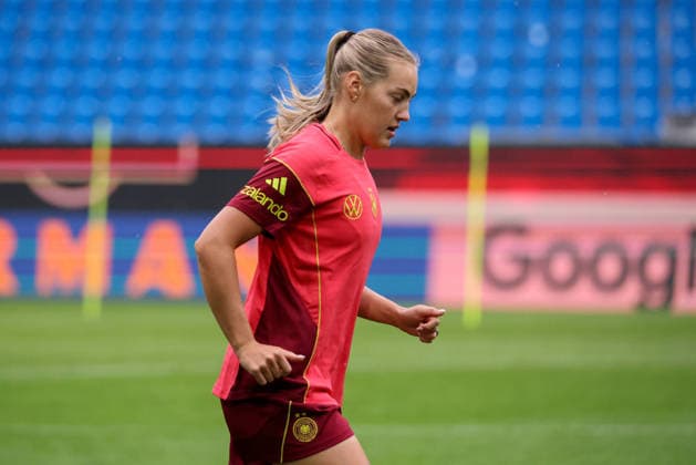 Karlsruhe, Deutschland: 08.10.2026 - Deutsche Fußballnationalmannschaft der Frauen - Abschlusstraining - Testspiel Deutschland vs. Australien Im Bild: Marie Müller Mueller (Deutschland) Copyright: HMBxMedia MadeleinexFantini