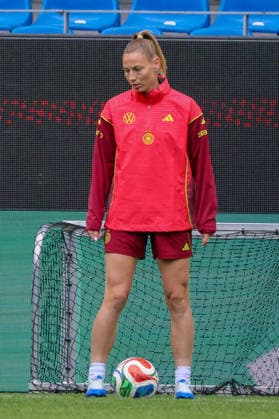 Karlsruhe, Deutschland: 08.10.2026 - Deutsche Fußballnationalmannschaft der Frauen - Abschlusstraining - Testspiel Deutschland vs. Australien Im Bild: Sarai Linder (Deutschland) Copyright: HMBxMedia MadeleinexFantini