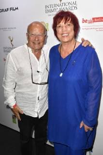 Volker Schlöndorff und Regina Ziegler beim Empfang anlässlich der Semi-Final Round of Judging der International Emmy Awards 2019 im China Club. Berlin, 26.06.2019