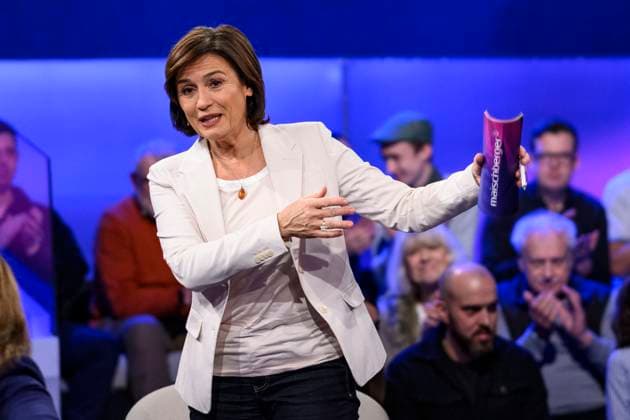 Bilder des Jahres 2024, News 01 Januar News Themen der Woche KW03 News Bilder des Tages Sandra Maischberger, Moderatorin, maischberger, Polittalk, TV, Format, mit Moderatorin - Sandra Maischberger, Das Erste, 16.01. 2024, Foto: HMB Media Julien Becker Copyright: HMBxMedia JulienxBecker