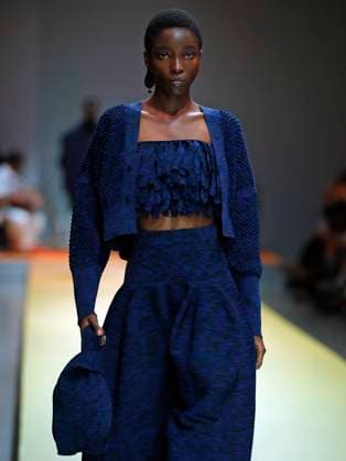 PFW - CFCL Runway A model walks the runway during the CFCL Womenswear Spring-Summer 2025 show as part of Paris Fashion Week on September 23, 2024 in Paris, France. Photo by Alain-Gil Gonzalez ABACAPRESS.COM Paris France Copyright: xGonzalezxAlain-Gil ABACAx