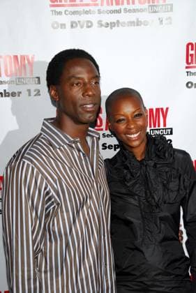 RECORD DATE NOT STATED Isaiah Washington and wife Jenisa Marie At the Grey s Anatomy Season 2 DVD Launch Party. Social, Hollywood, CA. 09-05-06 , 11458210.jpg, people, talent, popular, event, star, entertainment, celebrity, fame, famous, person,
