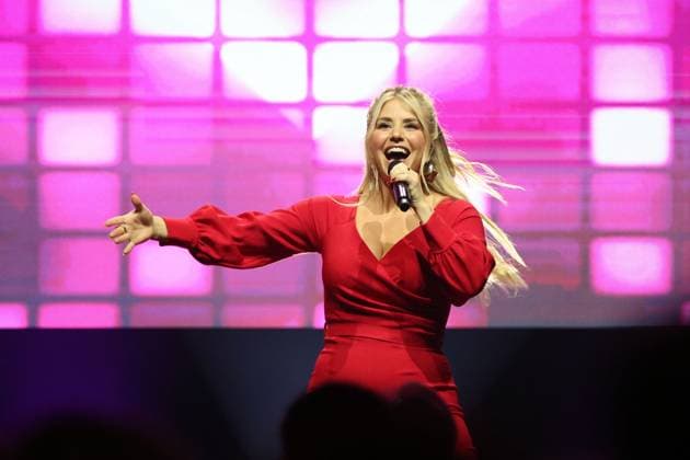 Bilder des Jahres 2025, Entertainment 04 April Entertainment Themen der Woche KW15 Entertainment Bilder des Tages 13.04.2025, Steyr, AUT, Unterwegs in Oberösterreich, Die Grosse Schlager Show 2025, Schlagershow, Konzert, Deutscher Schlager, Stadthalle Steyr, Austria, im Bild Beatrice Egli, Deutscher Schlager, Die Grosse Schlager Show, Schlagershow, Sängerin, Saengerin,