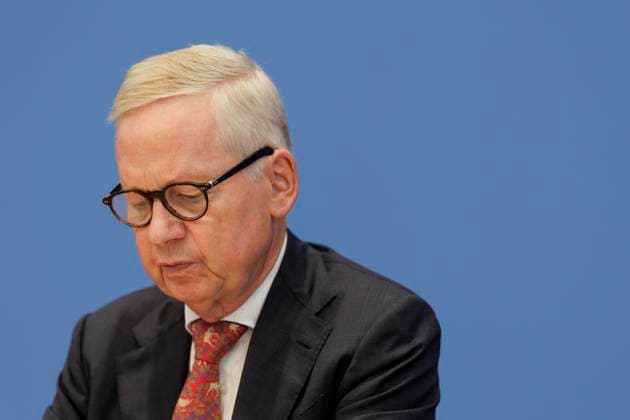 Lutz Goebel, Vorsitzender des Nationalen Normenkontrollrats (NKR), aufgenommen im Rahmen der Bundespressekonferenz zum Thema Jahresbericht des Nationalen Normenkontrollrat zum Buerokratieabbau in Berlin, 02.10.2025. Berlin Deutschland Copyright: xKiraxHofmannx