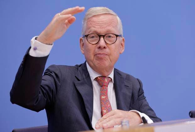 Lutz Goebel, Vorsitzender des Nationalen Normenkontrollrats, Deutschland, Berlin, Bundespressekonferenz, Thema: Jahresbericht des Nationalen Normenkontrollrat zum Bürokratieabbau