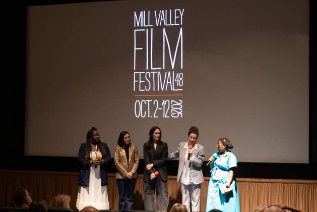 48th Mill Valley Film Festival - Special Screening Charliebird Shaki Alliu, Maria Peyramaure, Samantha Smart, Libby Ewing and Bri anna Moore attend the screening of Charliebird during the 48th Mill Valley Film Festival at the Christopher B. Smith Rafael Film Center on October 04, 2025 in San Rafael, California. San Rafael San Rafael Film Center California USA Copyright: xPicturexHappy imageSPACEx