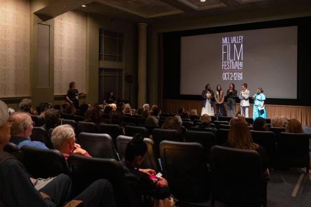 48th Mill Valley Film Festival - Special Screening Charliebird Shaki Alliu, Maria Peyramaure, Samantha Smart, Libby Ewing and Bri anna Moore attend the screening of Charliebird during the 48th Mill Valley Film Festival at the Christopher B. Smith Rafael Film Center on October 04, 2025 in San Rafael, California. San Rafael San Rafael Film Center California USA Copyright: xPicturexHappy imageSPACEx