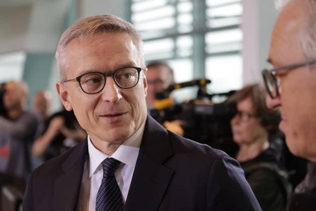 Dr. Karsten Wildberger, Bundesminister für Digitales und Staatsmodernisierung , Deutschland, Berlin, Bundeskanzleramt, Das Bundeskabinett befasst sich in seiner 18. Sitzung am 8. Oktober 2025 unter anderem mit der Modernisierung des Bundespolizeigesetzes und der Anpassung der Krankenhausreform.