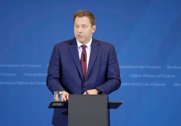 Lars Klingbeil Bundesminister der Finanzen, Deutschland, Berlin, BMF, Pressekonferenz BM Klingbeil, Thema: 169. Steuerschätzung