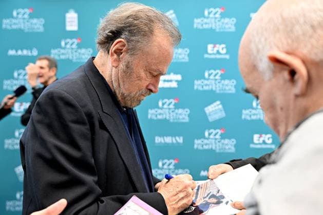 Franco Nero Launch and presentation of the Jury of the 22nd Monte Carlo Festival de la Comédie at the Grimaldi Forum in Monaco, November 12, 2025 Ezio Greggio, founder and president of the Festival, introduced the members of the Jury and the films in competition on the stage of the Salle Camille Blanc at the Grimaldi Forum Actress Claudia Gerini, is President of the Jury, Franco Nero, Honorary President, Teresa Riott and Daniel McVicar make up this cinematic quartet. The Festivals aim is to promote and enhance the different genres of comedy through film premieres, Thanks to the commitment of Ezio Greggio and the late Mario Monicelli, co-founder of the event, comedy has gained a new appreciation even at prestigious festivals such as Cannes, Copyright: xBrunoxBebertx xBestimagexBrunoxBebertx xBestimagex