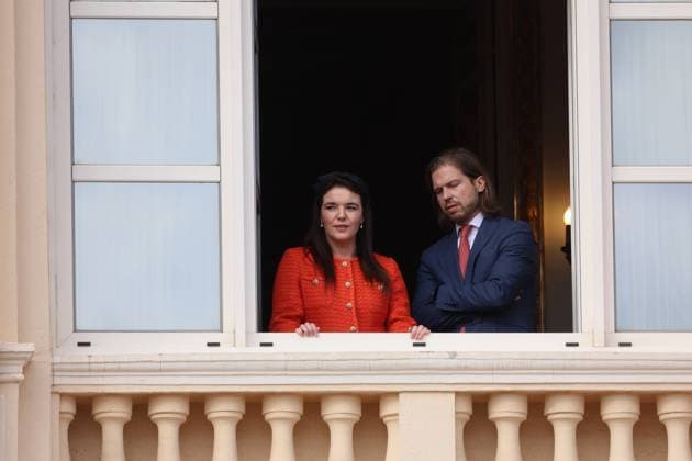 Balcony Palace during the Monaco National Day Celebrations NO TABLOIDS WEB & PRINT, BILDZEITUNG OUT, BILD.DE OUT, NO DAILY MAIL, NO DAILY MAIL GROUP, NO VOICI, NO CLOSER, NO PUBLIC Princess Charlotte, Princess Stephanie, Caroline, of Monaco,Andrea Casiraghi, Tatiana Santo Domingo ,Pierre Casiraghi, Beatrice Borromeo ,Louis Ducruet at the Balcony Palace during the Monaco National Day Celebrations, on November 19 TH 2025 Copyright: xFabricexChasseryx