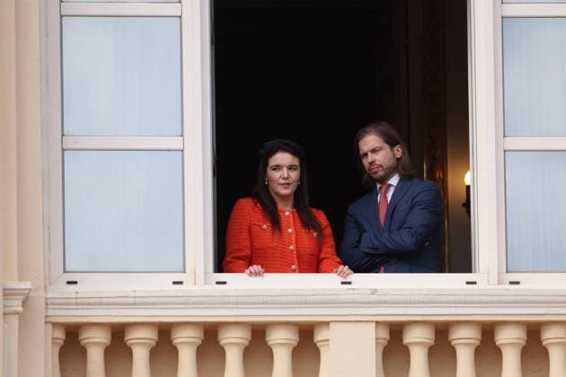 Balcony Palace during the Monaco National Day Celebrations NO TABLOIDS WEB & PRINT, BILDZEITUNG OUT, BILD.DE OUT, NO DAILY MAIL, NO DAILY MAIL GROUP, NO VOICI, NO CLOSER, NO PUBLIC Princess Charlotte, Princess Stephanie, Caroline, of Monaco,Andrea Casiraghi, Tatiana Santo Domingo ,Pierre Casiraghi, Beatrice Borromeo ,Louis Ducruet at the Balcony Palace during the Monaco National Day Celebrations, on November 19 TH 2025 Copyright: xFabricexChasseryx