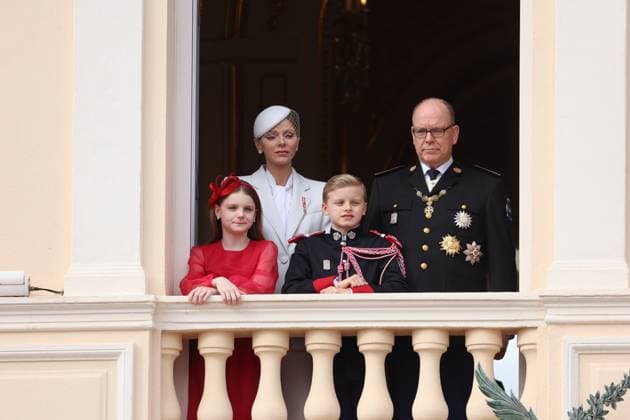 Balcony Palace during the Monaco National Day Celebrations NO TABLOIDS WEB & PRINT, BILDZEITUNG OUT, BILD.DE OUT, NO DAILY MAIL, NO DAILY MAIL GROUP, NO VOICI, NO CLOSER, NO PUBLIC Princess Charlotte, Princess Stephanie, Caroline, of Monaco,Andrea Casiraghi, Tatiana Santo Domingo ,Pierre Casiraghi, Beatrice Borromeo ,Louis Ducruet at the Balcony Palace during the Monaco National Day Celebrations, on November 19 TH 2025 Copyright: xFabricexChasseryx