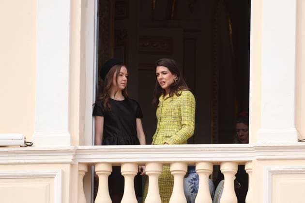 Balcony Palace during the Monaco National Day Celebrations NO TABLOIDS WEB & PRINT, BILDZEITUNG OUT, BILD.DE OUT, NO DAILY MAIL, NO DAILY MAIL GROUP, NO VOICI, NO CLOSER, NO PUBLIC Princess Charlotte, Princess Stephanie, Caroline, of Monaco,Andrea Casiraghi, Tatiana Santo Domingo ,Pierre Casiraghi, Beatrice Borromeo ,Louis Ducruet at the Balcony Palace during the Monaco National Day Celebrations, on November 19 TH 2025 Copyright: xFabricexChasseryx