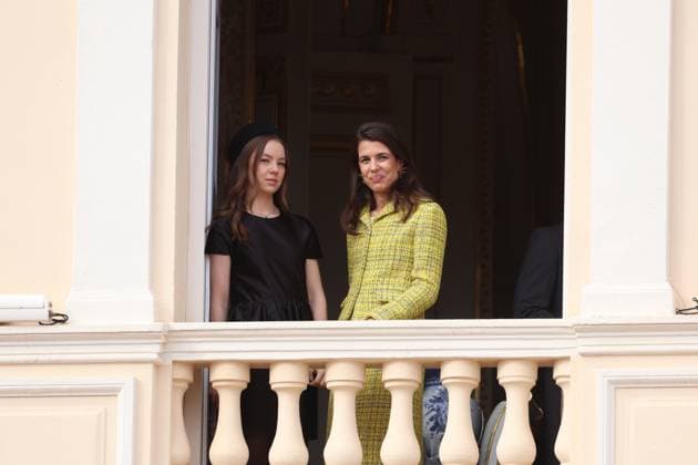 Balcony Palace during the Monaco National Day Celebrations NO TABLOIDS WEB & PRINT, BILDZEITUNG OUT, BILD.DE OUT, NO DAILY MAIL, NO DAILY MAIL GROUP, NO VOICI, NO CLOSER, NO PUBLIC Princess Charlotte, Princess Stephanie, Caroline, of Monaco,Andrea Casiraghi, Tatiana Santo Domingo ,Pierre Casiraghi, Beatrice Borromeo ,Louis Ducruet at the Balcony Palace during the Monaco National Day Celebrations, on November 19 TH 2025 Copyright: xFabricexChasseryx