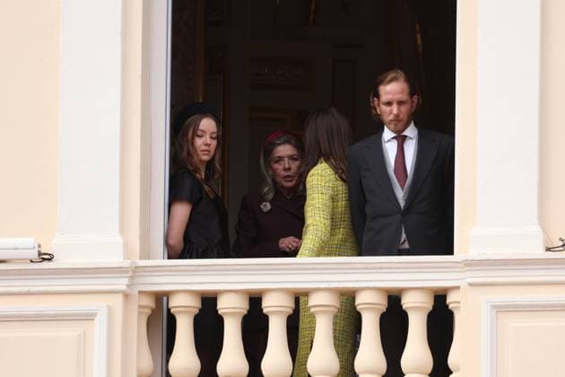 Balcony Palace during the Monaco National Day Celebrations NO TABLOIDS WEB & PRINT, BILDZEITUNG OUT, BILD.DE OUT, NO DAILY MAIL, NO DAILY MAIL GROUP, NO VOICI, NO CLOSER, NO PUBLIC Princess Charlotte, Princess Stephanie, Caroline, of Monaco,Andrea Casiraghi, Tatiana Santo Domingo ,Pierre Casiraghi, Beatrice Borromeo ,Louis Ducruet at the Balcony Palace during the Monaco National Day Celebrations, on November 19 TH 2025 Copyright: xFabricexChasseryx