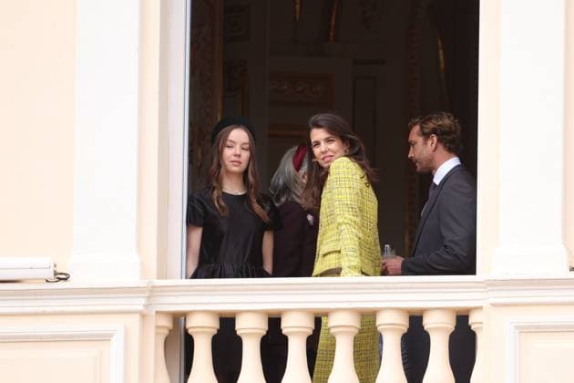 Balcony Palace during the Monaco National Day Celebrations NO TABLOIDS WEB & PRINT, BILDZEITUNG OUT, BILD.DE OUT, NO DAILY MAIL, NO DAILY MAIL GROUP, NO VOICI, NO CLOSER, NO PUBLIC Princess Charlotte, Princess Stephanie, Caroline, of Monaco,Andrea Casiraghi, Tatiana Santo Domingo ,Pierre Casiraghi, Beatrice Borromeo ,Louis Ducruet at the Balcony Palace during the Monaco National Day Celebrations, on November 19 TH 2025 Copyright: xFabricexChasseryx