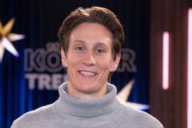 Ann-Katrin BERGER, Fussballspielerin, Torwartin, Portraet, Porträt, Portrait, Angeschnittenes Einzelbild, Einzelmotiv, zu Gast in der Sendung ,,Koelner Treff,, im WDR Fernsehen, 11.12.2025.