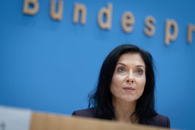 Bundespressekonferenz, Vorstellung, Jahreswirtschaftsbericht Bundespressekonferenz, Vorstellung, Jahreswirtschaftsbericht, 2026, Bundesregierung, Bundesministerin für Wirtschaft und Energie, Katherina Reiche Berlin Berlin GER