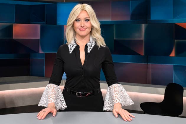 im Bild v.l.: Patrice Aminati: Unternehmerin, setzt sich für Hautkrebs-Screenings ein, GER, Berlin, hart aber fair - Polittalk, TV, Format, mit Moderator - Louis Klamroth, Das Erste, Das Thema: Teuer und nur Mittelmaß: Was läuft schief bei Ärzten, Kliniken und Kassen? 04.05.2026, Copyright: HMBxMedia UwexKoch