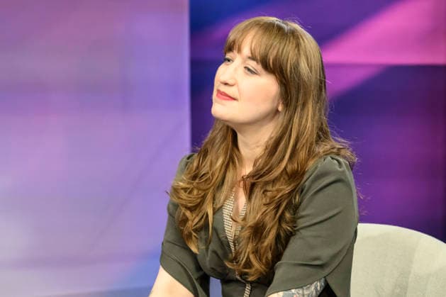 v.l.: Heidi Reichinnek, Die Linke (Fraktionsvorsitzende), GER, Berlin, Studio, zu Gast bei Maischberger, politische Talkshow, TV, Format, mit Moderatorin Sandra Maischberger, Das Erste, aus Adlershof Am Studio 20, 06. Mai 2026, Copyright: HMBxMedia UwexKoch