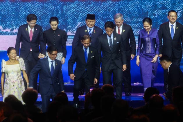 Southeast Asian leaders gather at Opening Ceremony of ASEAN Summit and Related Meetings 2026 CEBU, PHILIPPINES - MAY 8: Heads of state from ASEAN member countries during the official opening ceremony of the 48th ASEAN Summit and Related Meetings, in Cebu, Philippines, on May 8, 2026. Top leaders of ASEAN member states from across Southeast Asia gather to discuss key international and regional issues, including conflict in the Middle East, trade and economic development, fuel and energy crisis, and South China Sea territorial disputes. The summit comes just a few days ahead of a meeting between United States President Donald Trump and Chinese President Xi Jinping, which will take place in mid-May. Daniel Ceng Anadolu Cebu Philippines. Edit Copyright: x2026xAnadoluxDanielxCengx