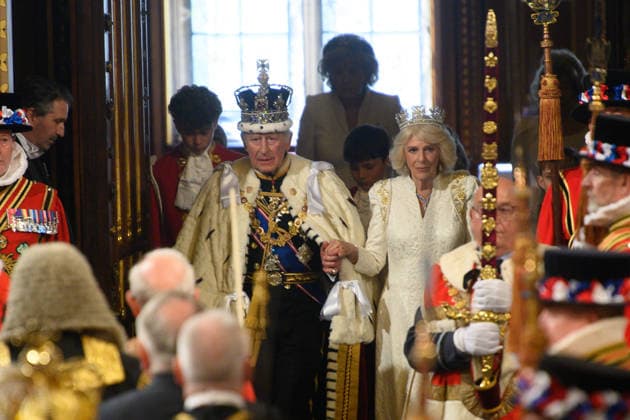 State Opening Of Parliament At Houses Of Parliament, London, England - Wednesday 13 May 2026 King Charles III and Queen Camilla walk through Royal Gallery for the State Opening of Parliament at Houses Of Parliament, London, England, UK on Wednesday 13 May, 2026., Credit:Justin Ng Avalon UK, England, London, Houses Of Parliament Copyright: xJustinxNgx xAvalonx 1098555149