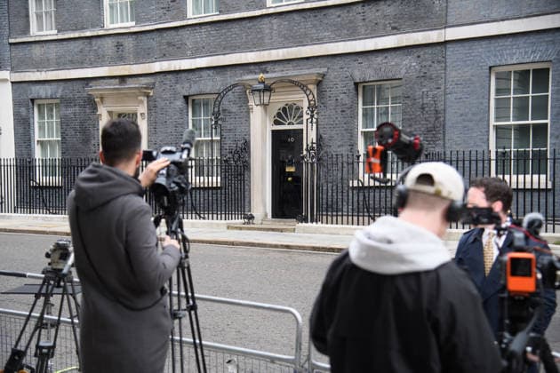 Media in Downing Street, London, UK - Friday 15 May 2026 A general view of Media seen in Downing Street, London, England, UK on Friday 15 May, 2026 after Health Secretary announced his resignation yesterday leading to a pending leadership contest for British Prime Minister Sir Keir Starmer., Credit:Justin Ng Avalon UK, England, London, Downing Street Copyright: xJustinxNgx xAvalonx 1099131041