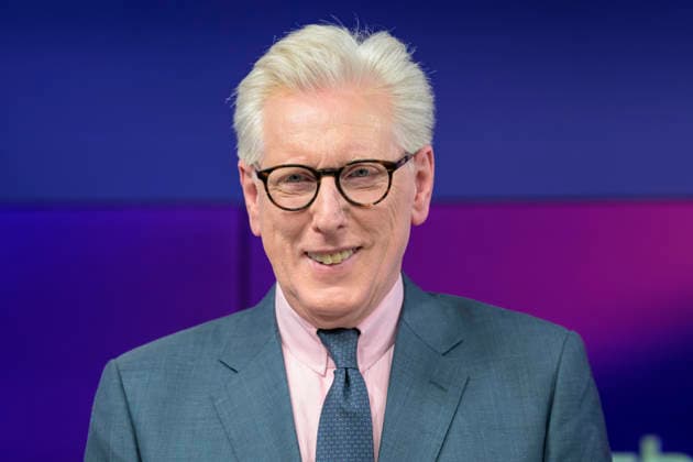 v.l.: Theo Koll (Journalist und Moderator), GER, Berlin, Studio, zu Gast bei Maischberger, politische Talkshow, TV, Format, mit Moderatorin Sandra Maischberger, Das Erste, aus Adlershof Am Studio 20, 19. Mai 2026, Copyright: HMBxMedia UwexKoch
