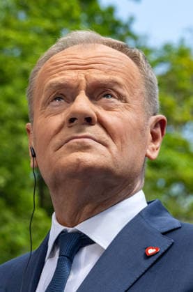 May 20, 2026, Warsaw, Poland: Polish Prime Minister, Donald Tusk seen during his meeting with the New Hungarian Prime Minister, Peter Magyar. On the morning of Wednesday, the 20th of May, on his first foreign visit, the new Prime Minister of Hungary, Peter Magyar, meets with Polish Prime Minister Donald Tusk. The visit symbolically marks the opening of a new phase in Budapest s relations with Europe. During the meeting the Prime Ministers discuss Magyar s victory in the recent Hungarian elections, the Polish-Hungarian relationship, and the issue of Zbigniew Ziobra and Marcin Romanowski - two Polish politicians evading prosecution in Poland by hiding in Hungary. After the meeting, Peter Magyar meets with the Polish President, Karol Nawrocki. - ZUMAs197 20260520_aaa_s197_273 Copyright: xNeilxMiltonx
