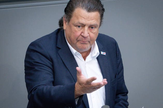 Deutscher Bundestag, 80. Plenarsitzung Stephan Brandner (AfD) im Portrait bei seiner Rede zum Tagesordnungspunkt Einsetzung eines UA: Angriff auf die Nordstream-Pipelines bei der 80. Sitzung des Deutschen Bundestag in Berlin, 21.05.2026 Berlin Berlin Deutschland