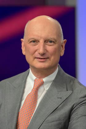v.l.: Nikolas Stihl (Aufsichtsratschef der Firma Stihl), GER, Berlin, Studio, zu Gast bei Maischberger, politische Talkshow, TV, Format, mit Moderatorin Sandra Maischberger, Das Erste, aus Adlershof Am Studio 20, 03.06. 2026, Copyright: HMBxMedia UwexKoch