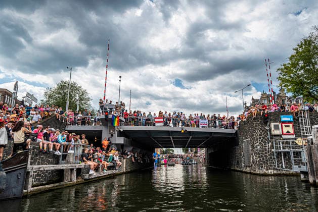 August 1, 2026, Amsterdam, North Holland, Netherlands: August 1, 2026, Amsterdam, the Netherlands. Hundreds of thousands of spectators joined the 30th edition of the Pride Canal Parade, the highlight of WorldPride Amsterdam 2026. This yearâ€⠢s parade also included the WorldPride Stadium grandstand, with seating for approximately 10,000 people to watch as floats pass. Amsterdam Netherlands - ZUMAp202 20260801_zip_p202_016 Copyright: xJamesxPetermeierx
