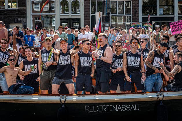 August 1, 2026, Amsterdam, North Holland, Netherlands: August 1, 2026, Amsterdam, the Netherlands. Hundreds of thousands of spectators joined the 30th edition of the Pride Canal Parade, the highlight of WorldPride Amsterdam 2026. This yearâ€⠢s parade also included the WorldPride Stadium grandstand, with seating for approximately 10,000 people to watch as floats pass. Amsterdam Netherlands - ZUMAp202 20260801_zip_p202_023 Copyright: xJamesxPetermeierx