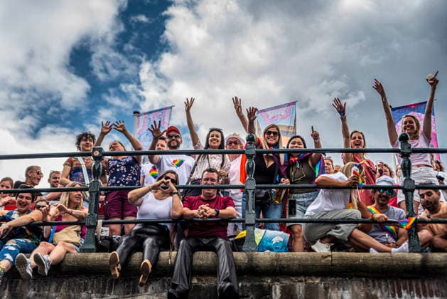 August 1, 2026, Amsterdam, North Holland, Netherlands: August 1, 2026, Amsterdam, the Netherlands. Hundreds of thousands of spectators joined the 30th edition of the Pride Canal Parade, the highlight of WorldPride Amsterdam 2026. This yearâ€⠢s parade also included the WorldPride Stadium grandstand, with seating for approximately 10,000 people to watch as floats pass. Amsterdam Netherlands - ZUMAp202 20260801_zip_p202_024 Copyright: xJamesxPetermeierx