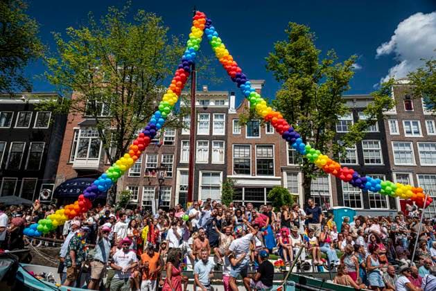 August 1, 2026, Amsterdam, North Holland, Netherlands: August 1, 2026, Amsterdam, the Netherlands. Hundreds of thousands of spectators joined the 30th edition of the Pride Canal Parade, the highlight of WorldPride Amsterdam 2026. This yearâ€⠢s parade also included the WorldPride Stadium grandstand, with seating for approximately 10,000 people to watch as floats pass. Amsterdam Netherlands - ZUMAp202 20260801_zip_p202_039 Copyright: xJamesxPetermeierx