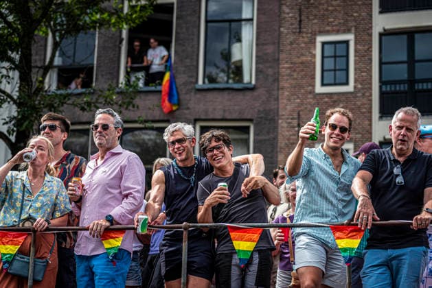 August 1, 2026, Amsterdam, North Holland, Netherlands: August 1, 2026, Amsterdam, the Netherlands. Hundreds of thousands of spectators joined the 30th edition of the Pride Canal Parade, the highlight of WorldPride Amsterdam 2026. This yearâ€⠢s parade also included the WorldPride Stadium grandstand, with seating for approximately 10,000 people to watch as floats pass. Amsterdam Netherlands - ZUMAp202 20260801_zip_p202_042 Copyright: xJamesxPetermeierx