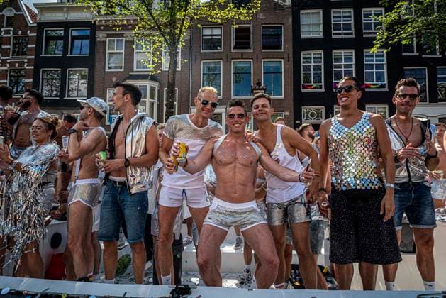 August 1, 2026, Amsterdam, North Holland, Netherlands: August 1, 2026, Amsterdam, the Netherlands. Hundreds of thousands of spectators joined the 30th edition of the Pride Canal Parade, the highlight of WorldPride Amsterdam 2026. This yearâ€⠢s parade also included the WorldPride Stadium grandstand, with seating for approximately 10,000 people to watch as floats pass. Amsterdam Netherlands - ZUMAp202 20260801_zip_p202_045 Copyright: xJamesxPetermeierx