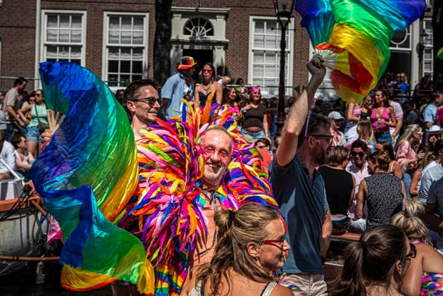 August 1, 2026, Amsterdam, North Holland, Netherlands: August 1, 2026, Amsterdam, the Netherlands. Hundreds of thousands of spectators joined the 30th edition of the Pride Canal Parade, the highlight of WorldPride Amsterdam 2026. This yearâ€⠢s parade also included the WorldPride Stadium grandstand, with seating for approximately 10,000 people to watch as floats pass. Amsterdam Netherlands - ZUMAp202 20260801_zip_p202_050 Copyright: xJamesxPetermeierx