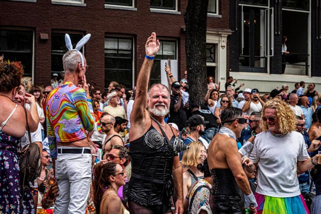 August 1, 2026, Amsterdam, North Holland, Netherlands: August 1, 2026, Amsterdam, the Netherlands. Hundreds of thousands of spectators joined the 30th edition of the Pride Canal Parade, the highlight of WorldPride Amsterdam 2026. This yearâ€⠢s parade also included the WorldPride Stadium grandstand, with seating for approximately 10,000 people to watch as floats pass. Amsterdam Netherlands - ZUMAp202 20260801_zip_p202_062 Copyright: xJamesxPetermeierx