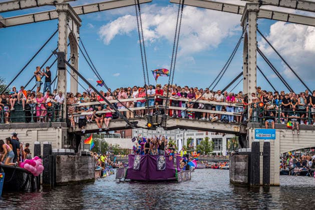 August 1, 2026, Amsterdam, North Holland, Netherlands: August 1, 2026, Amsterdam, the Netherlands. Hundreds of thousands of spectators joined the 30th edition of the Pride Canal Parade, the highlight of WorldPride Amsterdam 2026. This yearâ€⠢s parade also included the WorldPride Stadium grandstand, with seating for approximately 10,000 people to watch as floats pass. Amsterdam Netherlands - ZUMAp202 20260801_zip_p202_088 Copyright: xJamesxPetermeierx