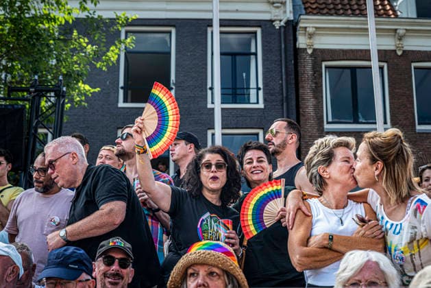August 1, 2026, Amsterdam, North Holland, Netherlands: Floats pass through WorldPride Stadium during Amsterdam Pride s Canal Parade on August 1, 2026, in Amsterdam, the Netherlands. Hundreds of thousands of spectators joined the 30th edition of the Pride Canal Parade, the highlight of WorldPride Amsterdam 2026. This yearâ€⠢s parade also included the WorldPride Stadium grandstand, with seating for approximately 10,000 people to watch as floats pass. Amsterdam Netherlands - ZUMAp202 20260801_zip_p202_089 Copyright: xJamesxPetermeierx
