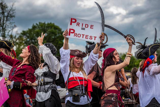 August 1, 2026, Amsterdam, North Holland, Netherlands: August 1, 2026, Amsterdam, the Netherlands. Hundreds of thousands of spectators joined the 30th edition of the Pride Canal Parade, the highlight of WorldPride Amsterdam 2026. This yearâ€⠢s parade also included the WorldPride Stadium grandstand, with seating for approximately 10,000 people to watch as floats pass. Amsterdam Netherlands - ZUMAp202 20260801_zip_p202_095 Copyright: xJamesxPetermeierx
