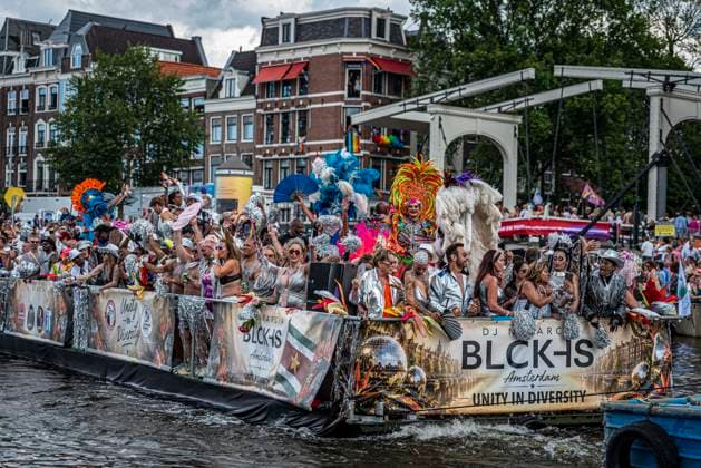 August 1, 2026, Amsterdam, North Holland, Netherlands: August 1, 2026, Amsterdam, the Netherlands. Hundreds of thousands of spectators joined the 30th edition of the Pride Canal Parade, the highlight of WorldPride Amsterdam 2026. This yearâ€⠢s parade also included the WorldPride Stadium grandstand, with seating for approximately 10,000 people to watch as floats pass. Amsterdam Netherlands - ZUMAp202 20260801_zip_p202_107 Copyright: xJamesxPetermeierx