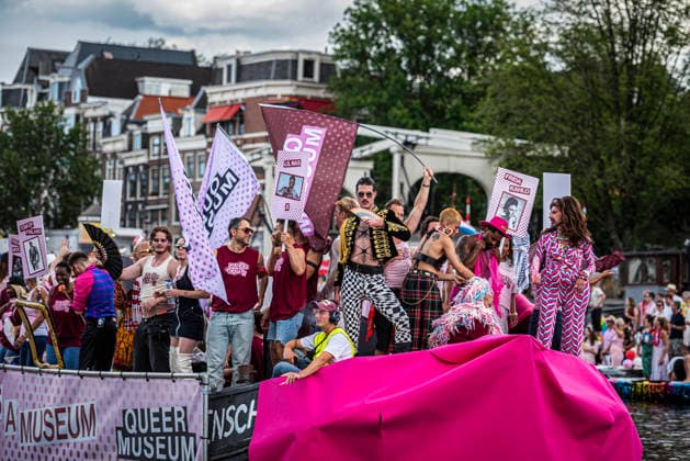 August 1, 2026, Amsterdam, North Holland, Netherlands: August 1, 2026, Amsterdam, the Netherlands. Hundreds of thousands of spectators joined the 30th edition of the Pride Canal Parade, the highlight of WorldPride Amsterdam 2026. This yearâ€⠢s parade also included the WorldPride Stadium grandstand, with seating for approximately 10,000 people to watch as floats pass. Amsterdam Netherlands - ZUMAp202 20260801_zip_p202_111 Copyright: xJamesxPetermeierx